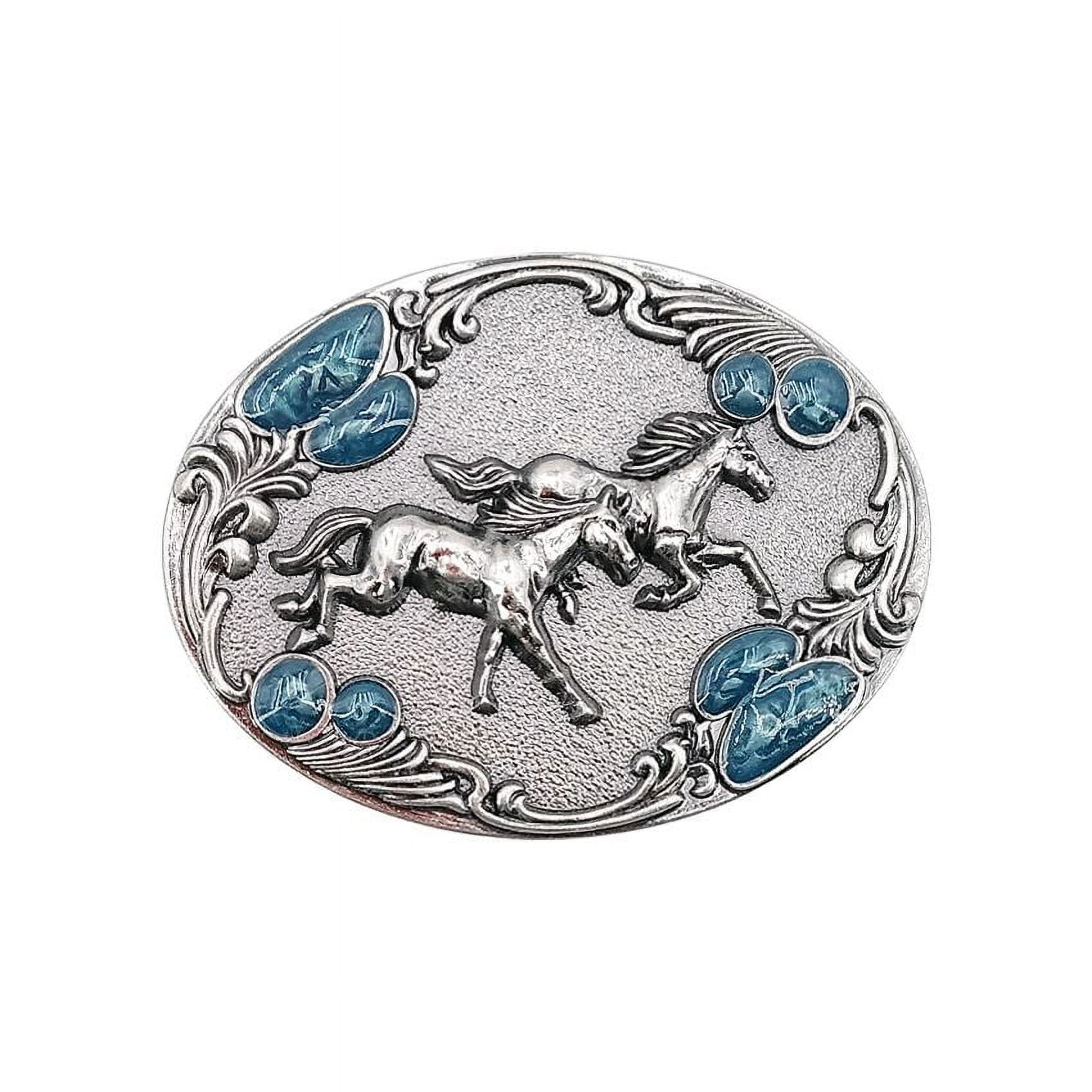 New silver saddle horseback horseshoe horse belt buckle il_fullxfull.6282188169_m156.jpg main image 4