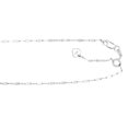thumbnail image 1 of Silver With Rhodium Finish 2.1mm Polished Adjustable Mariner Link Forsantina Chain Necklace With Lob Chain Necklace for, 1 of 2
