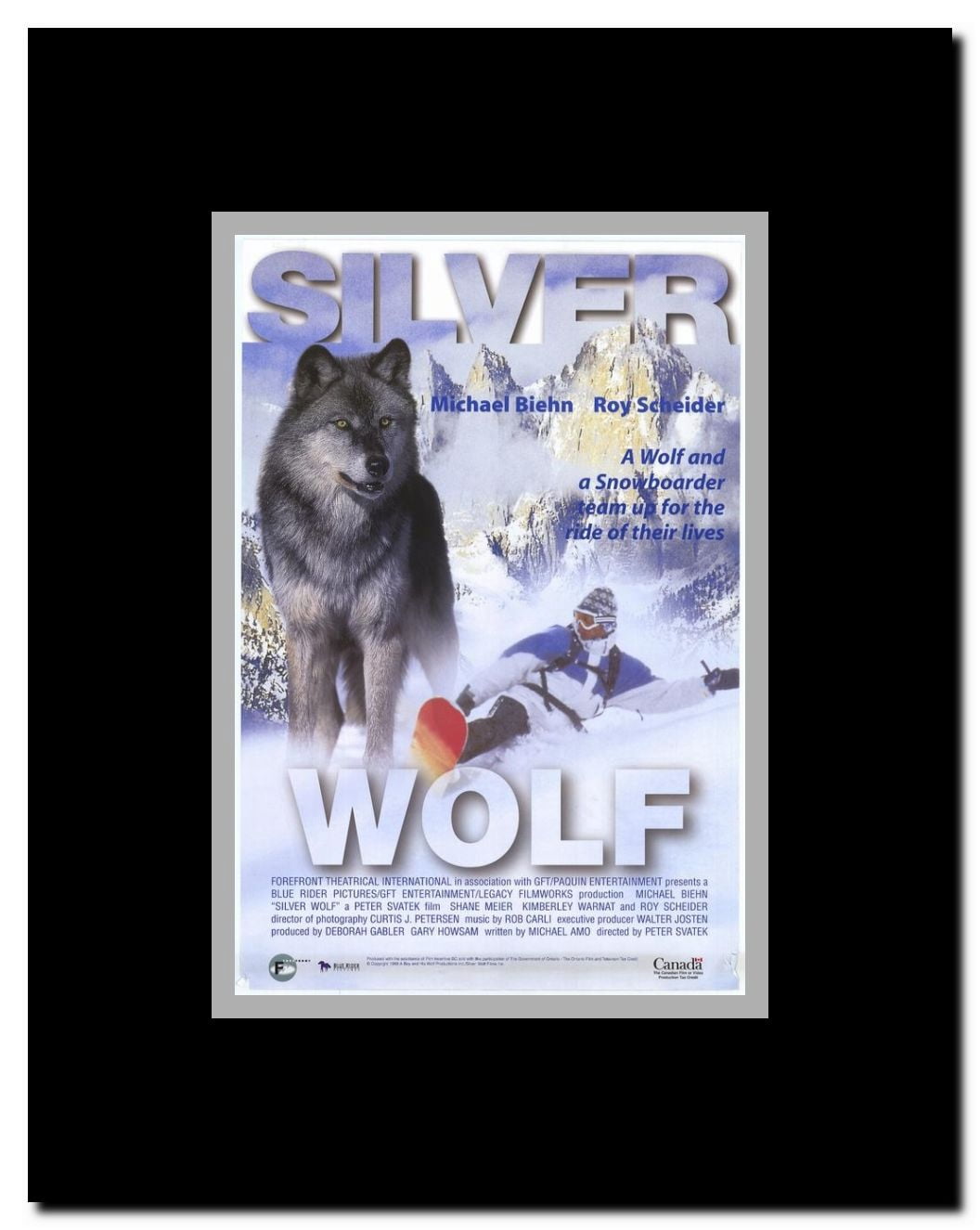Silver Wolf Framed Movie Poster