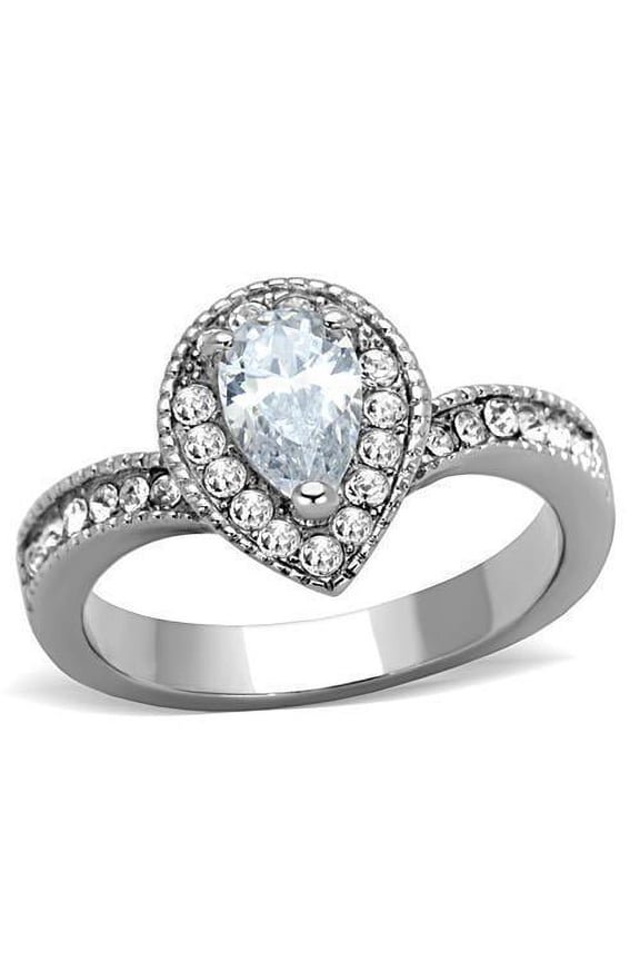 Silver Womens Ring Anillo Para Mujer 316L Stainless Steel Ring Ibadan