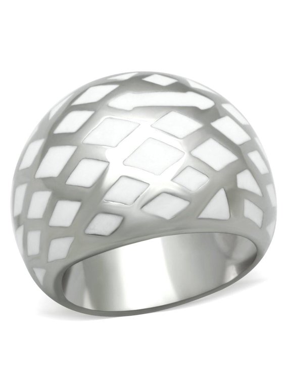 Silver Womens Ring Anillo Para Mujer Stainless Steel Ring Lucca