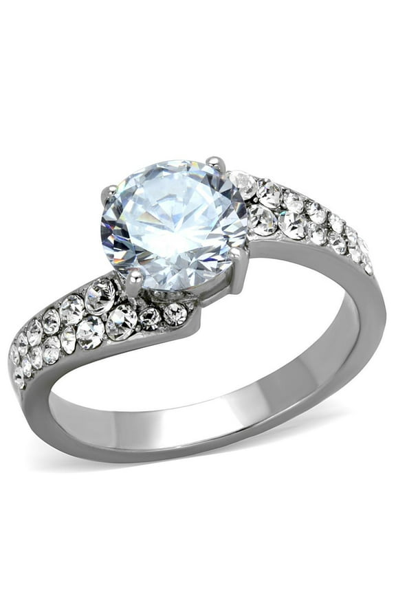 Silver Womens Ring Anillo Para Mujer Stainless Steel Ring Mulan