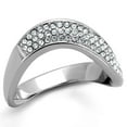 thumbnail image 1 of Silver Womens Ring Anillo Para Mujer Stainless Steel Ring with Top Grade Crystal Capua, 1 of 4