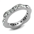 thumbnail image 1 of Silver Womens Ring Anillo Para Mujer Stainless Steel Ring with Top Grade Crystal in Clear Marche, 1 of 4