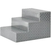Silver Wrestling Ring Stairs for a WWE Wrestling Action Figure Ring