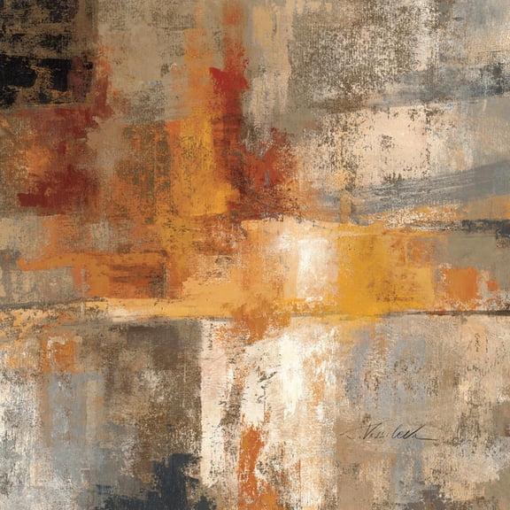 Silver and Amber Crop Art Print by Silvia Vassileva, 16" x 16", Sold by Art.com