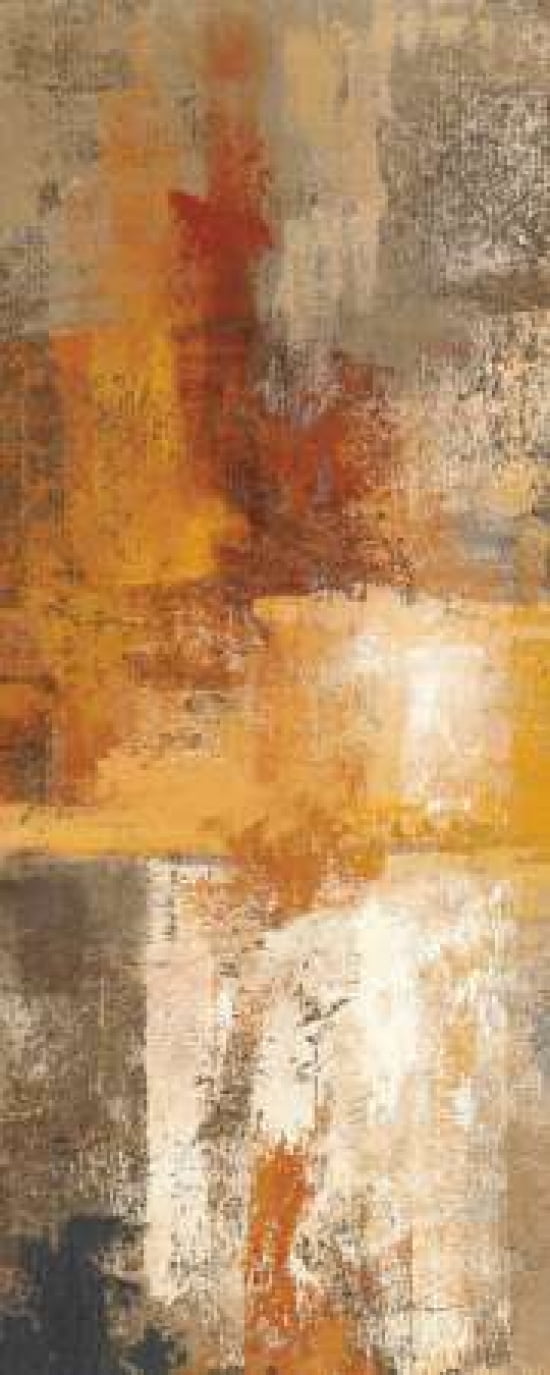 Silver and Amber Panel I Canvas Art - Silvia Vassileva (24 x 48)