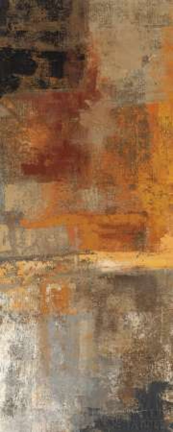 Silver and Amber Panel II Canvas Art - Silvia Vassileva (10 x 20)