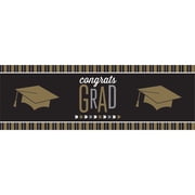Silver and Gold Glitz Graduation Giant Party Banner