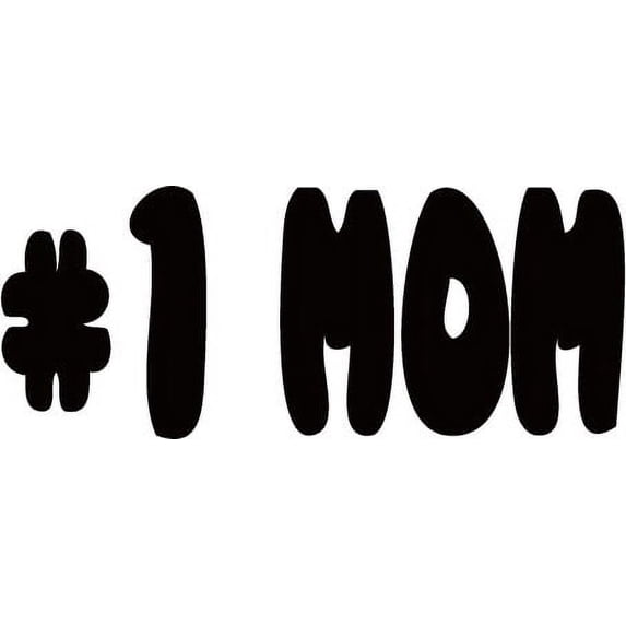 Silver(chrome Mirror) Picniva #1 Mom Quotes Stickers - Laptop Stickers ...