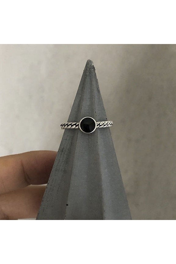 Silver-decorated Lucky Ring Female Prosperous Wealth