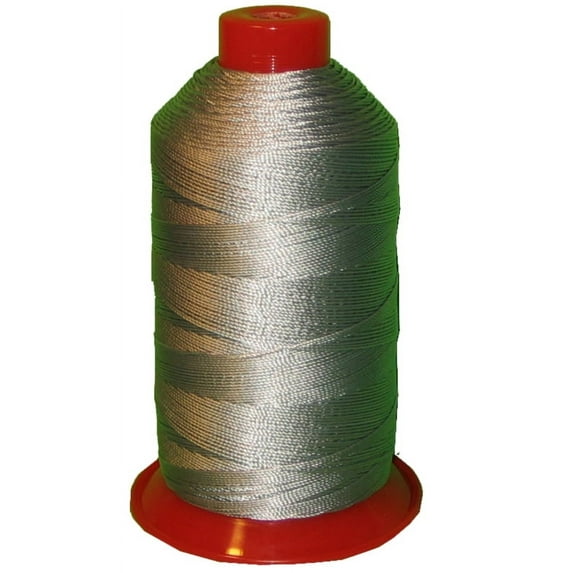 Silver gray Bonded Nylon Sewing Thread T210 #207 1000 Yard for Outdoor, Upholstery, Leather