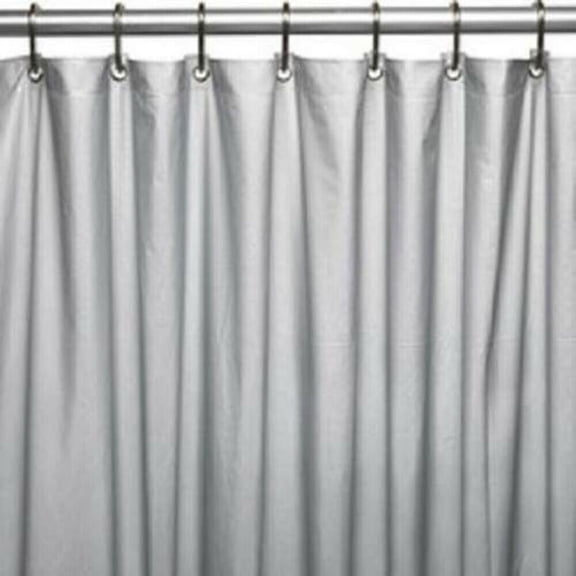 Silver/grey Magnetized Shower Curtain Liner Mildew Resistant Waterproof 70" x 72"
