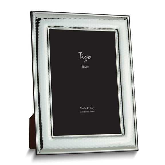 Silver-plated Hammered 4x6 Frame