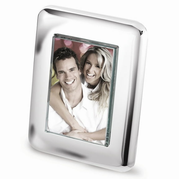 Rounded Corner Silver-Plated 5x7 Frame - 5x7