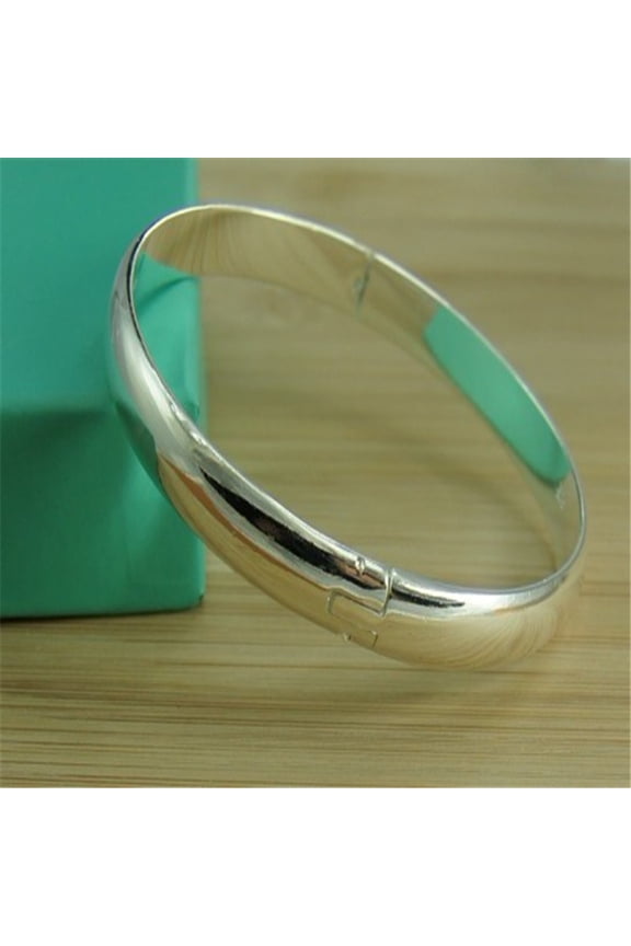 Silver-plated Simple Time Ring Bracelet