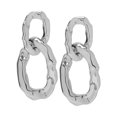 thumbnail image 1 of Silver plated double hoop drop earrings, 1 of 4