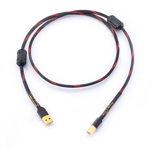 Silver plated hifi USB cable DAC AB alpha 5N OFC digital AB Audio a to