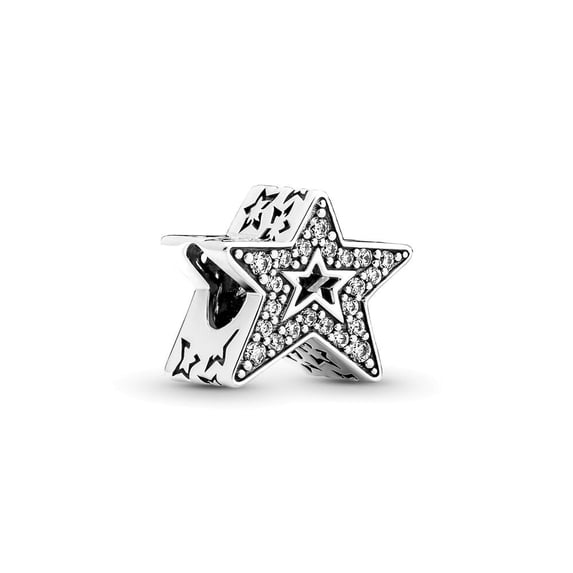 Silver star&moon Pendant Delicate Charm
