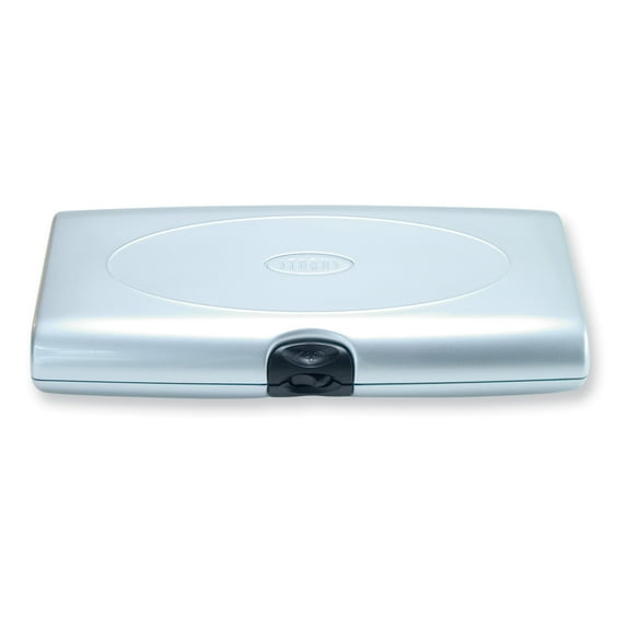 Silver-tone ABS Smartr Large Jewelry Case with Tangle-Free Soft Peg System for Necklaces GM5977