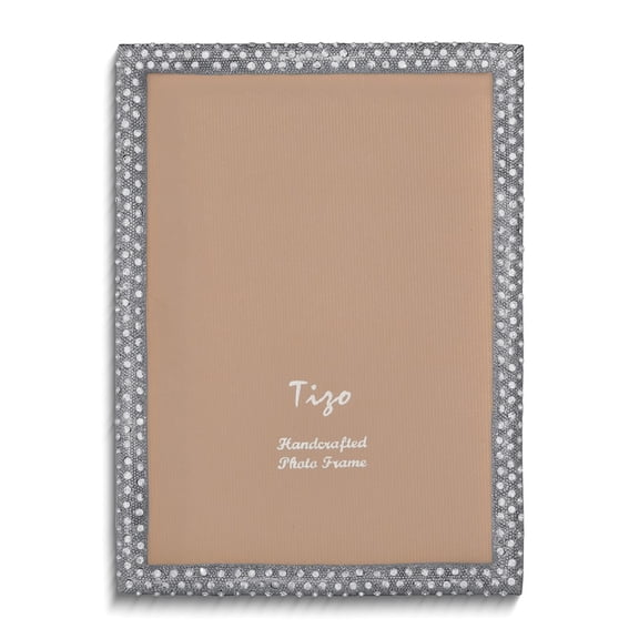 Silver-tone Crystal 5x7 Photo Frame