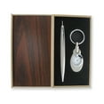thumbnail image 1 of Silver-tone Engravable Watch Key Ring and Pen Gift Set, 1 of 2