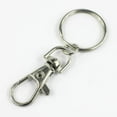 thumbnail image 1 of Silver tone Lobster Trigger Swivel Clasps For Keyring key r Hook D4S5, 1 of 8