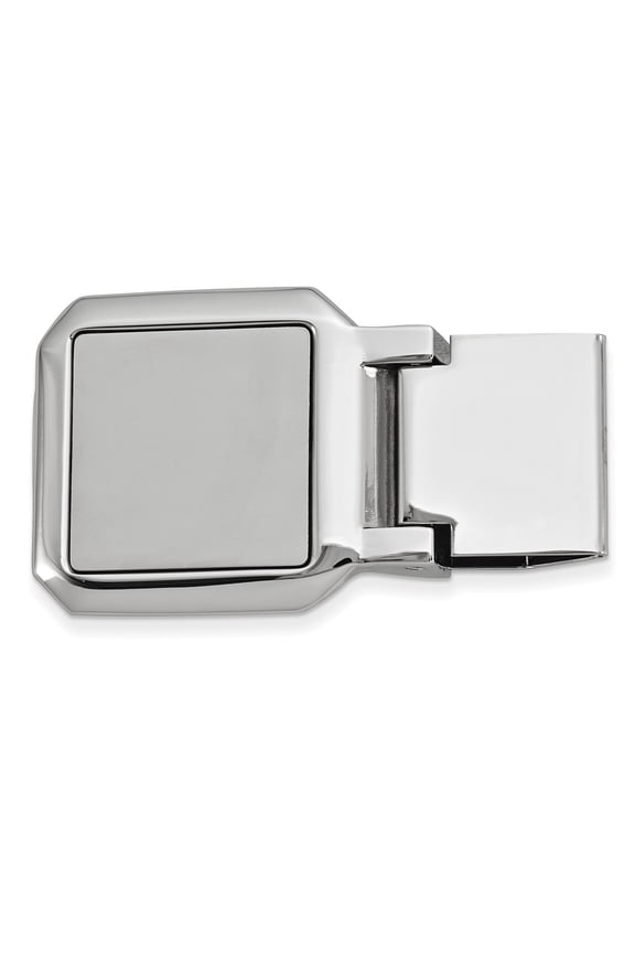 Silver-tone Money Clip - Engravable Personalized Gift Item