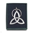 thumbnail image 1 of Silver-tone Trinity Knot Key Ring, 1 of 1