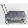 thumbnail image 1 of Silver with Trees & Deer Wagon Planters, Set of 2, 1 of 1