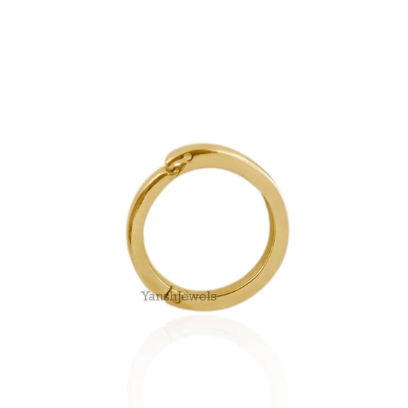 Silver yellow gold plated snake enhancer lock