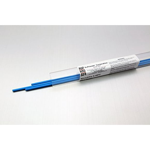 SilverAlloy 45% Ag BAg-5 18" Flux Coated Silver Solder Brazing Rods 3 Sticks
