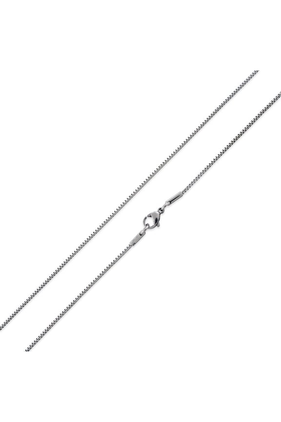 Stainless Steel Box Chain Necklace 1.2mm
