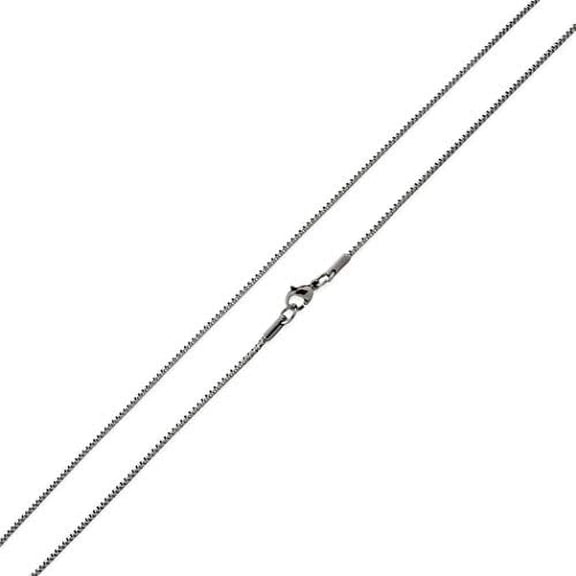 SilverCloseOut Stainless Steel Box Chain Necklace 1.5mm