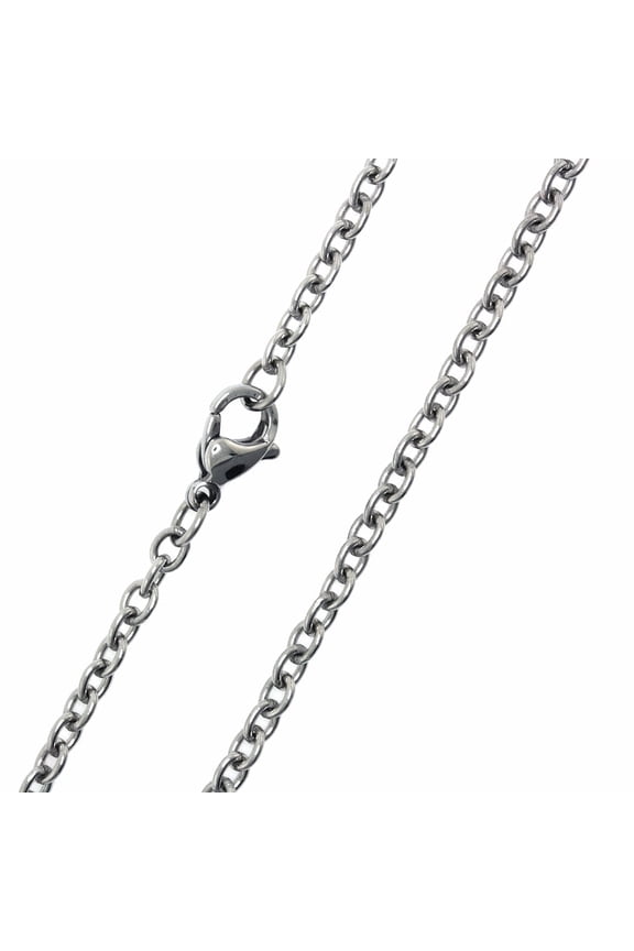 Stainless Steel Cable Chain Necklace 3.1mm