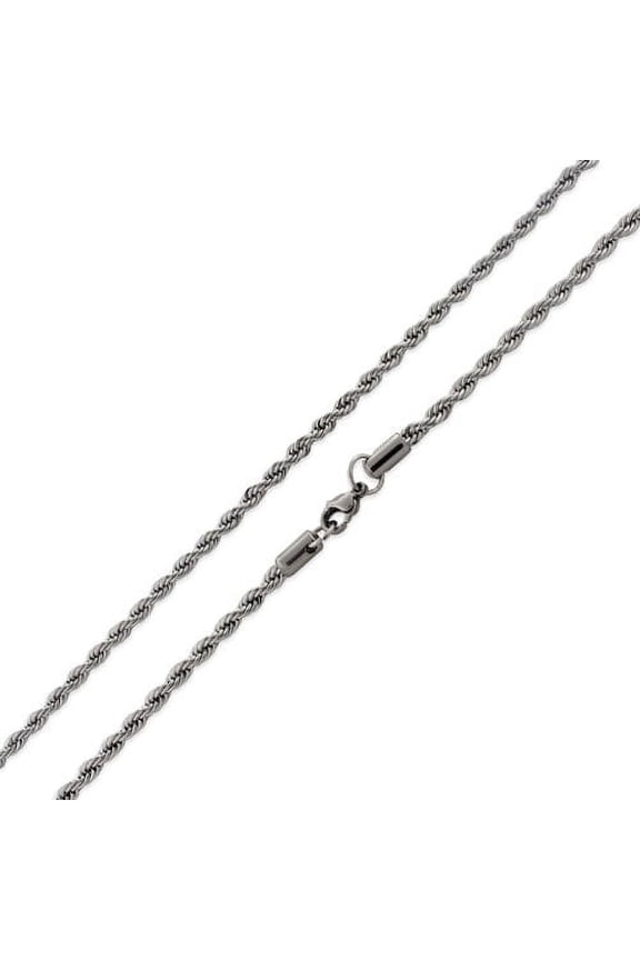 Stainless Steel Unisex Thick Rope Chain Necklace 4.0MM ( 24 inch)
