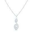 thumbnail image 1 of SilverCloseOut Letter S Initial Colorless Cz Necklaces 925 Sterling, Sterling Silver, 18 in, Box, (Charm and Chain), 1 of 6