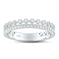 thumbnail image 1 of SilverCloseOut Sterling Silver Womens Stacked Cz Eternity Band - Size 8, 1 of 9