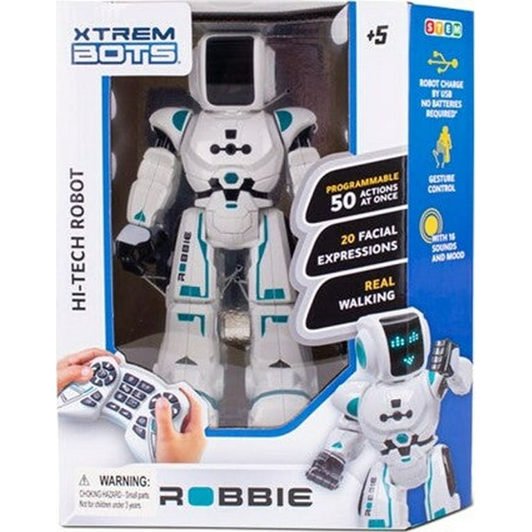 SilverLit Robbie White & Blue Xtrem Bots XT380831 - Walmart.com