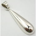 thumbnail image 1 of SilverStarJewel .925 Solid Silver Exclusive Huge Drop Style Unisex Jewelry Pendant 1.7" Bijoux, 1 of 3