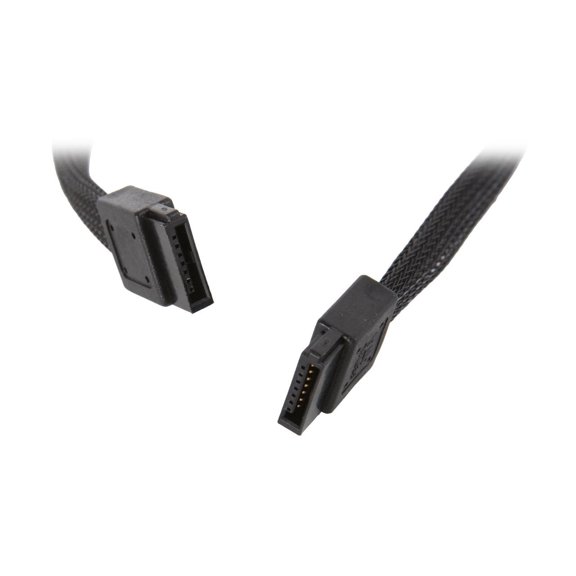 SilverStone 180 Degree SATA III with Locking Mechanism, Black (RL-CP07)