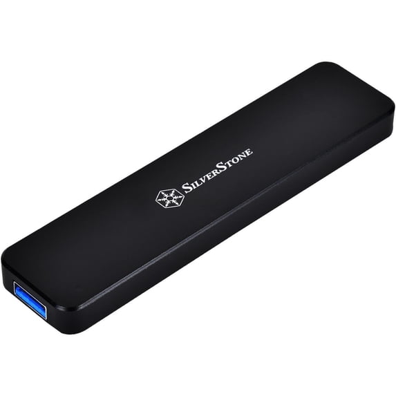 SilverStone Mobile Series SST-MS09B Black M.2 SATA External SSD Enclosure with USB 3.1 Gen 2