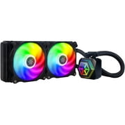 SilverStone PF240-ARGB AIO CPU Liquid Cooling/ARGB/Dual 120mm PWM Fan/MCT Pump/Universal Intel & AMD Socket Solution