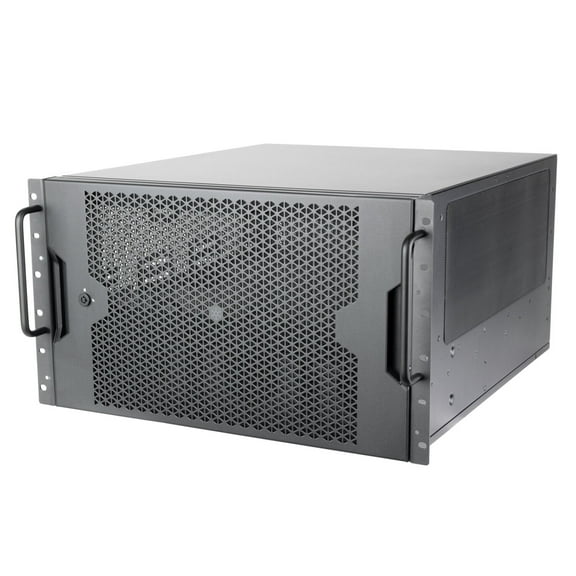 SilverStone RM61-312 6U 12-Bay Rackmount Chassis equipped with dual PSU