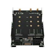 SilverStone SDP12 3.5 Device Bay to Two SATA M.2 SSDs and One NVMe M.2 SSD Adapter