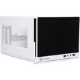thumbnail image 1 of SilverStone SG13WB-Q Black / White Plastic front panel with faux aluminum finish, steel body Mini-ITX Computer Case Compatible with standard ATX12V/EPS12V Power Supply Power Supply, 1 of 9