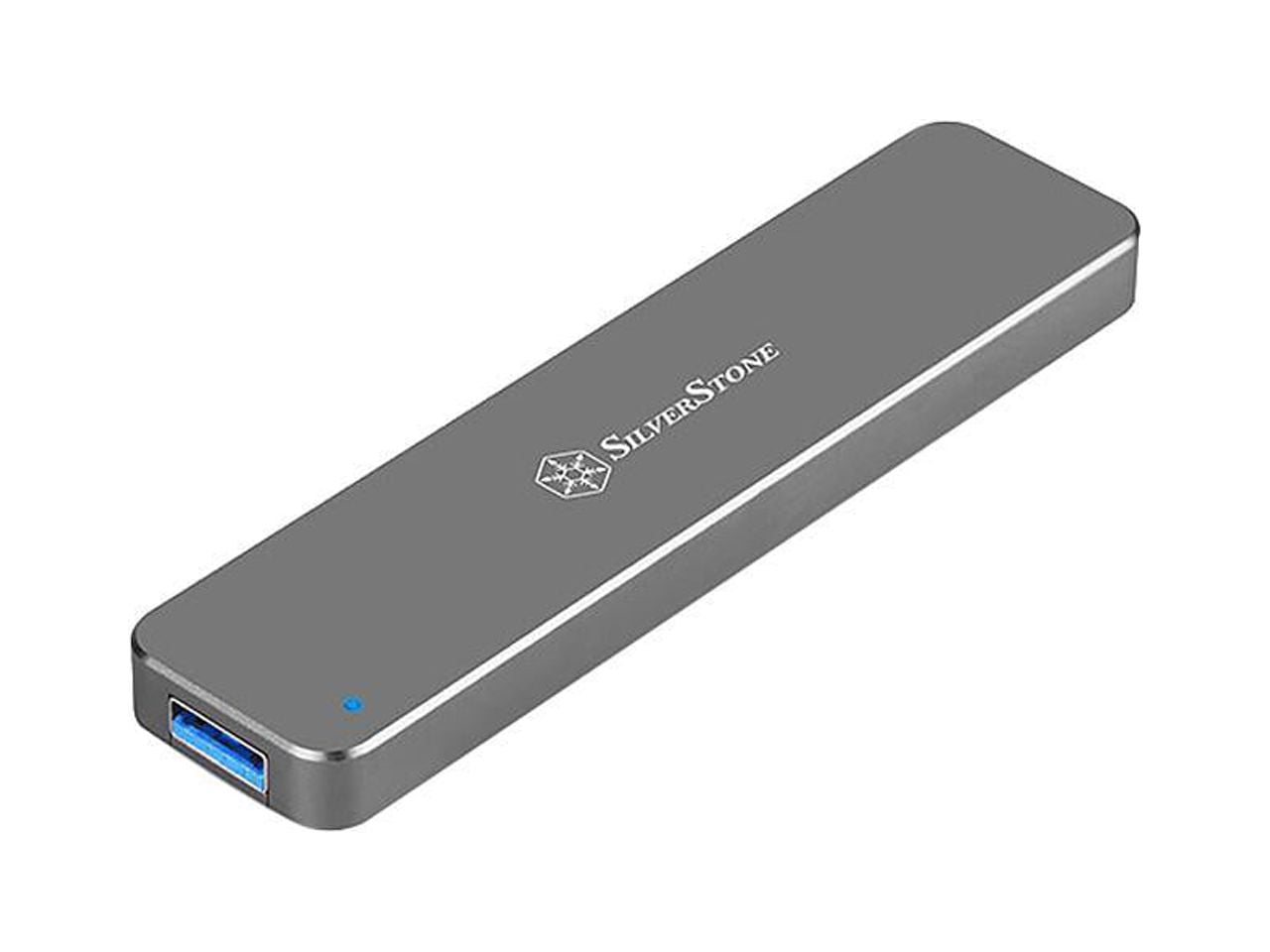 SilverStone SST-MS09C M.2 SATA External SSD Enclosure with USB 3.1 Gen 2