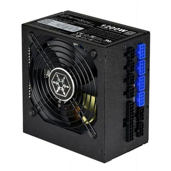 SilverStone Technologies 1200 watt Fully Modular 80 Plus Platinum Power Supply in Ultra Compact, Black