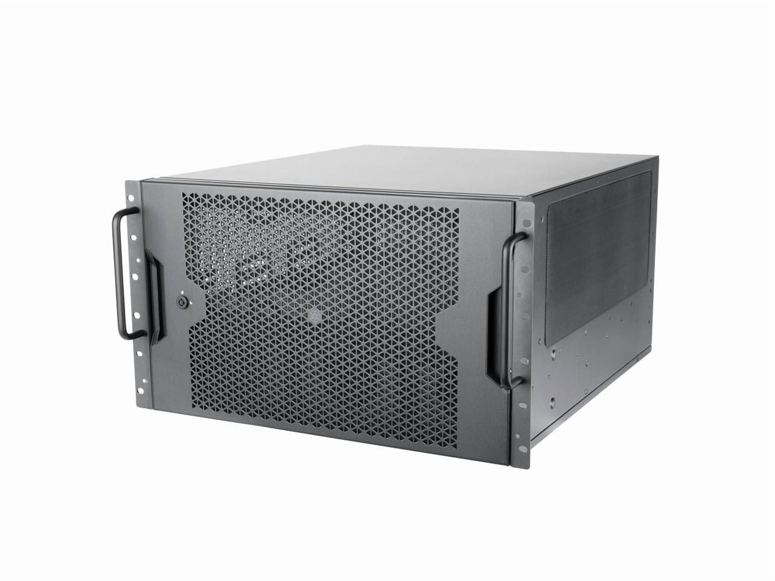 SilverStone Technology RM600 6U Rackmount Chassis  - Dual PSU Compatibility -Triple 360mm Radiator Support