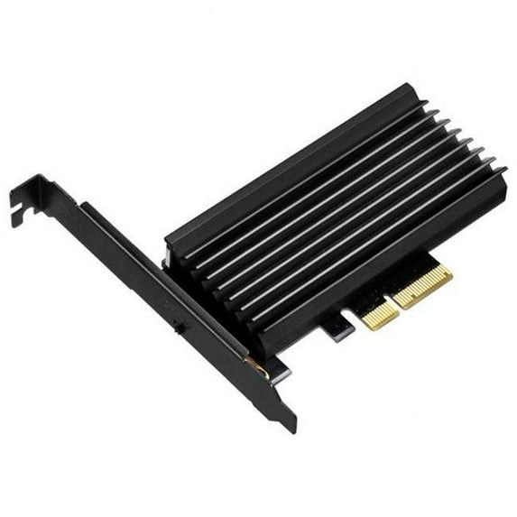 M.2 NVMe SSD NGFF to PCIeX4 with heatsink, thermal pad and LED indicator, support to 22x80mm M.2 SSD (M key)